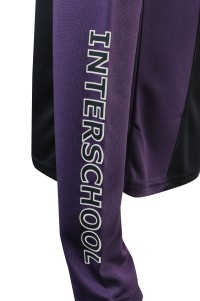 W214  Design long-sleeved sweatshirts, order half-breasted contrasting zippers, corporate collars, contrasting sleeves, contrasting flat women's sweatshirts detail view-8